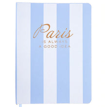 Load image into Gallery viewer, Graphique Caitlin Wilson Stripe 6 x 8 Vegan Leather Journal
