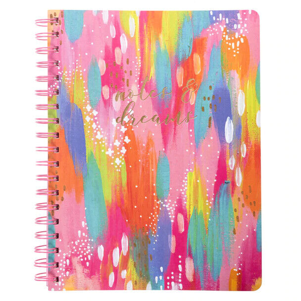 Graphique Ettavee Brush Strokes 8 x 10 Spiral Vegan Leather Journal