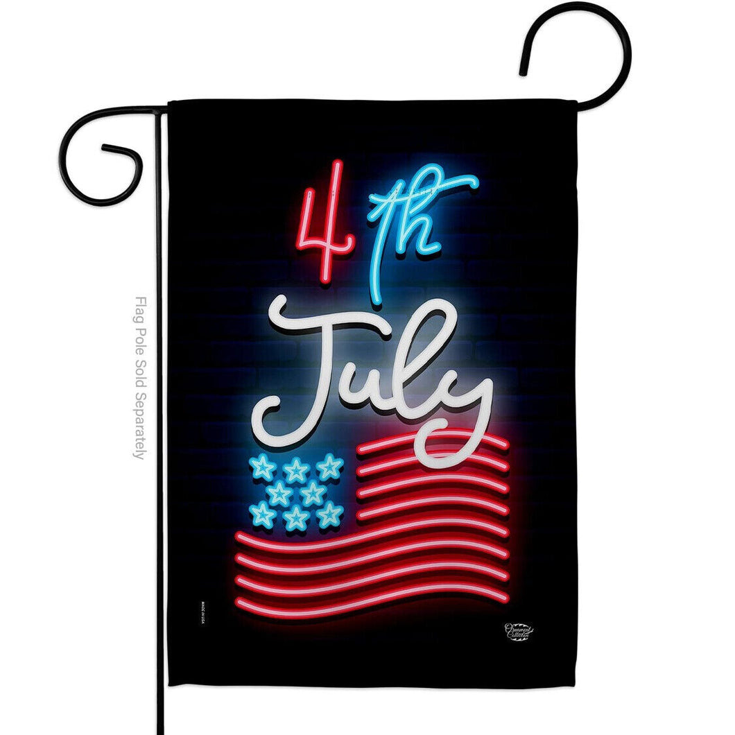 Two Group Flag Lightful 4th July Americana Fourth of Decor Flag
