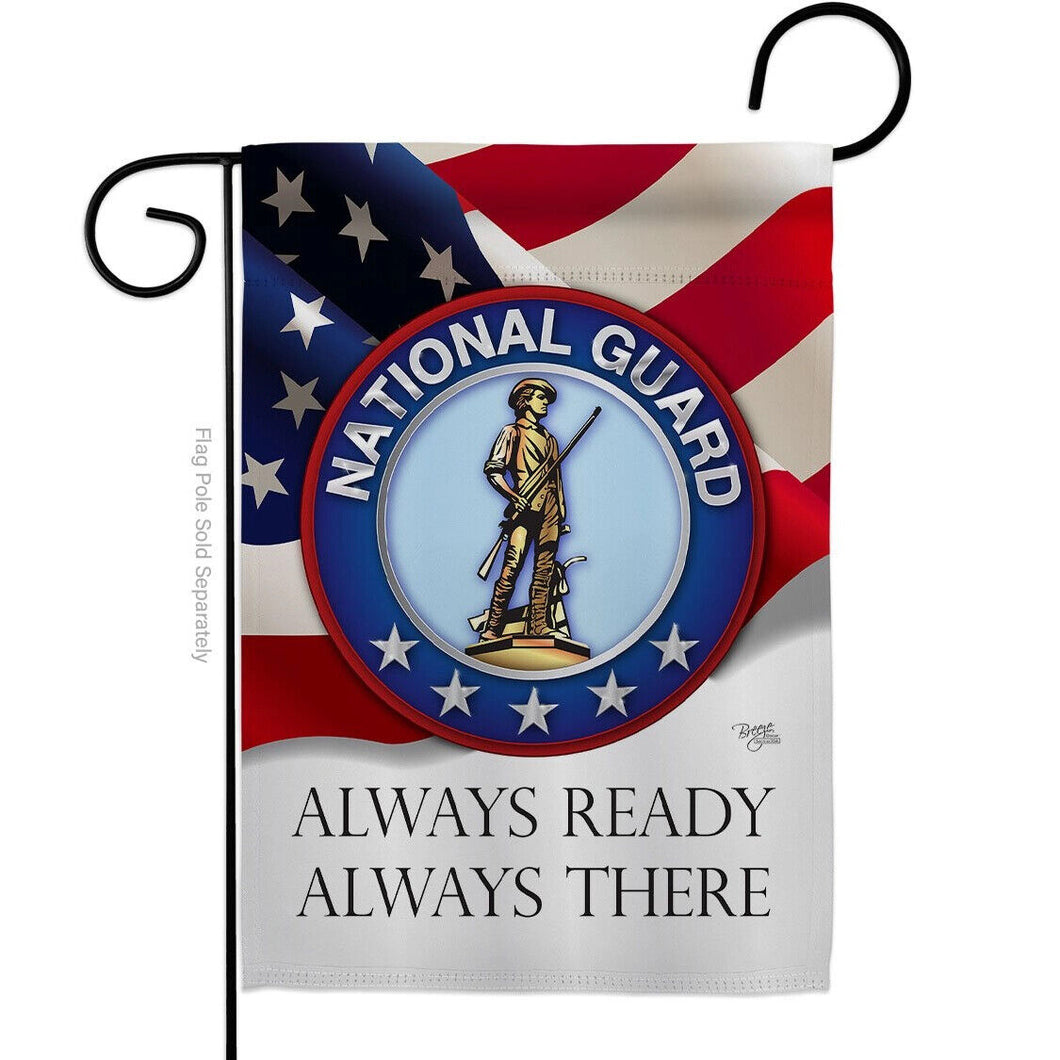 Two Group Flag National Guard Armed Forces Military Army Decor Flag