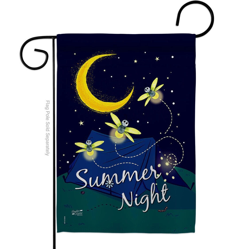 Two Group Flag Summer Fireflies Outdoor Camping Garden Friends Decor Flag
