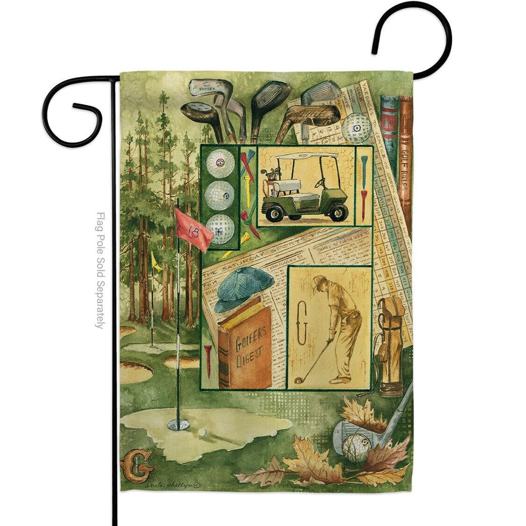 Two Group Flag Round Of Golf Sports Decor Flag