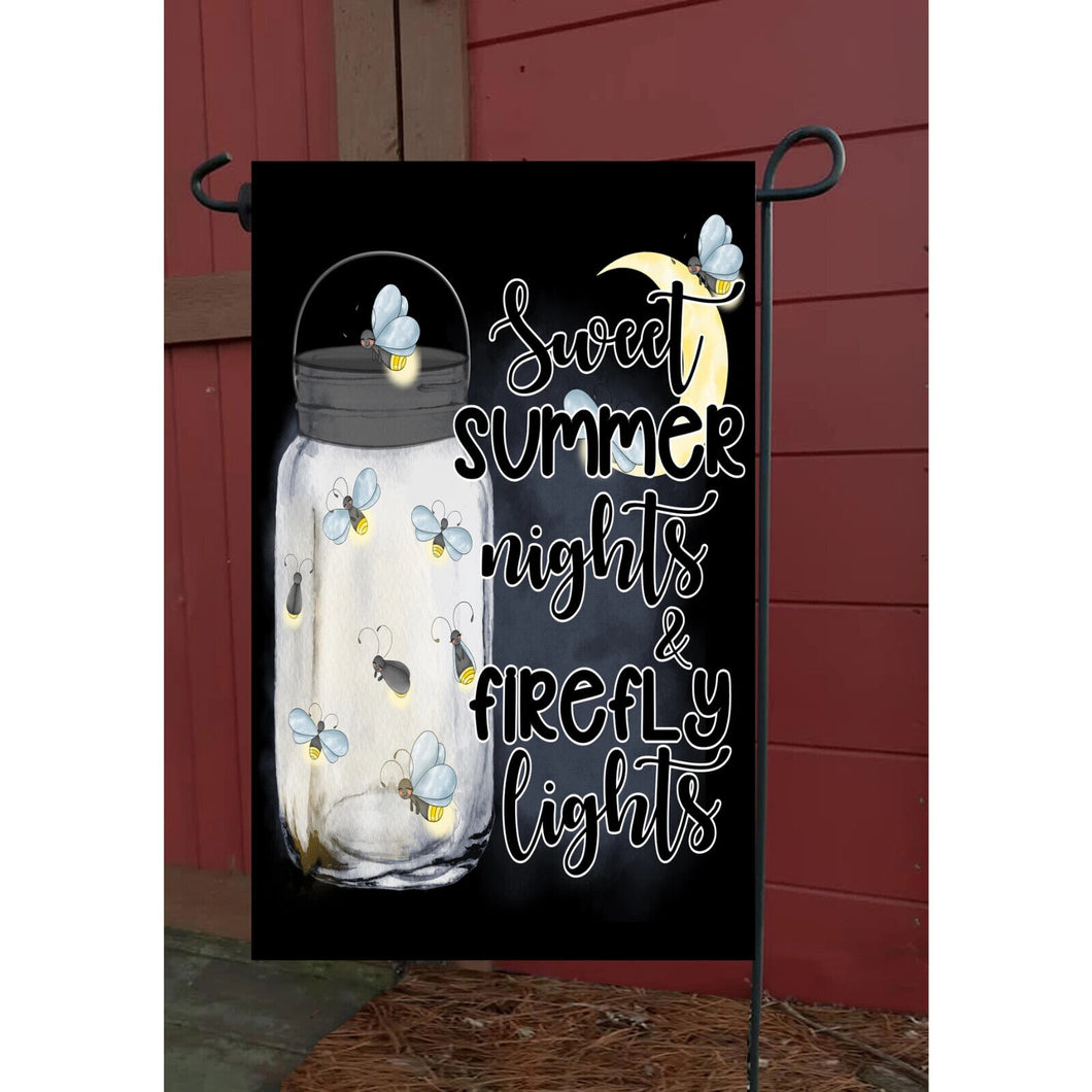 Flags Galore Sweet Summer Night Lights Garden Flag