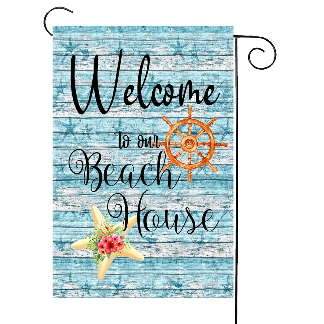 Flags Galoreelcome to Our Beach House Garden Flag