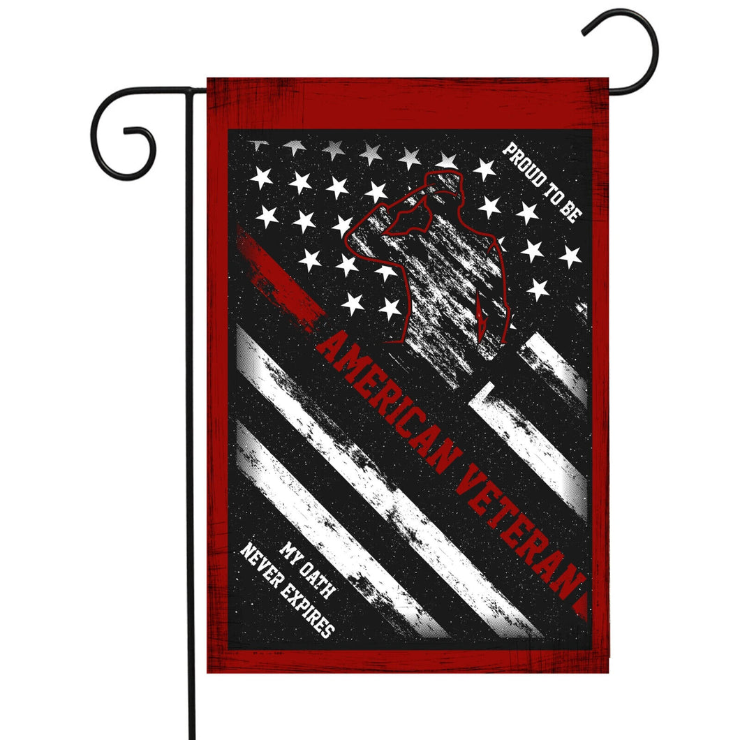 Flags Galore American Veteran Garden Flag