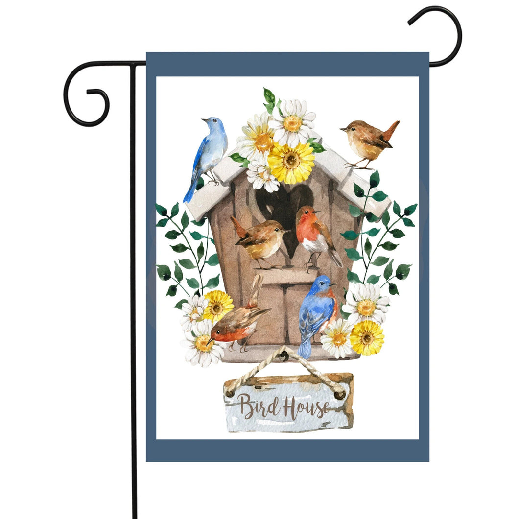 Flags Galore Bird House Garden Flag