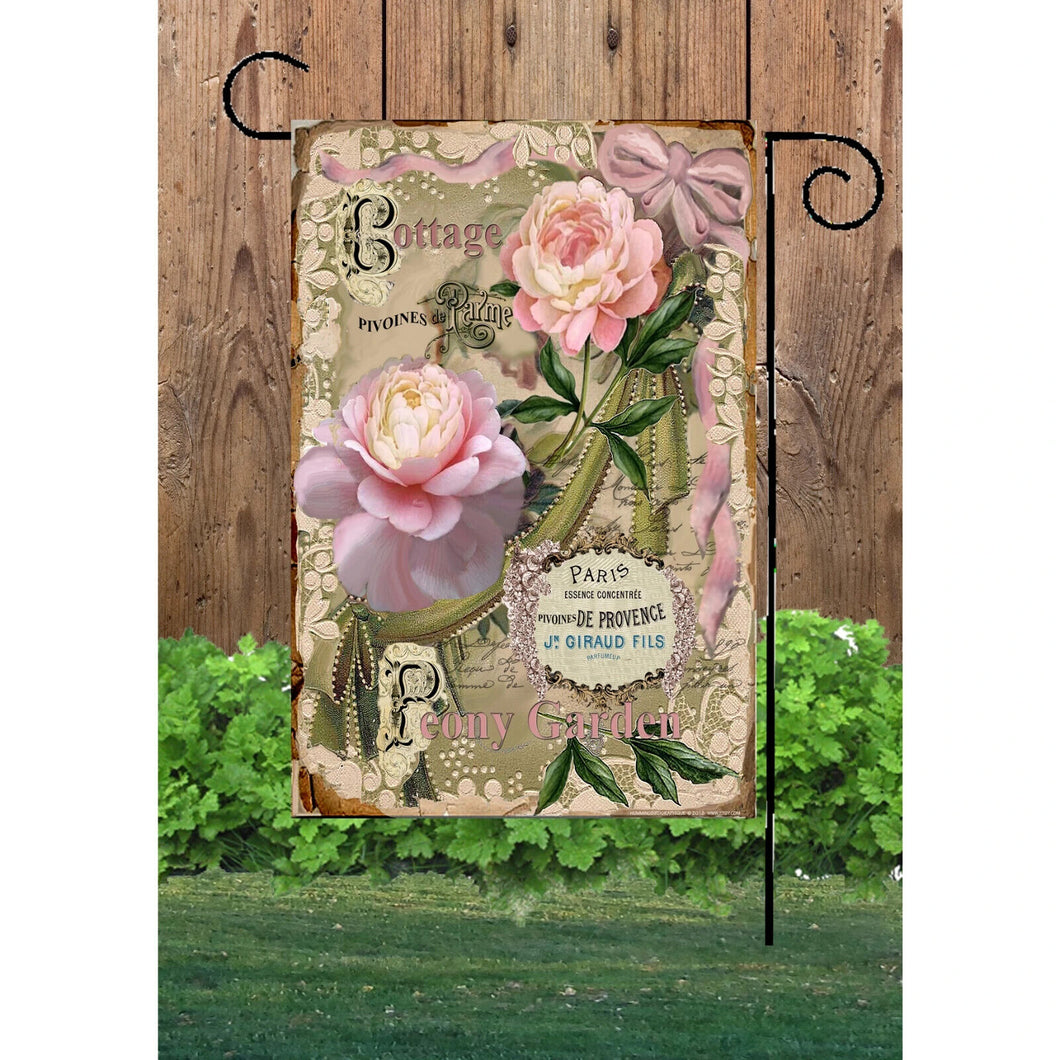 Flags Galore Cottage Pink Roses Garden Flag