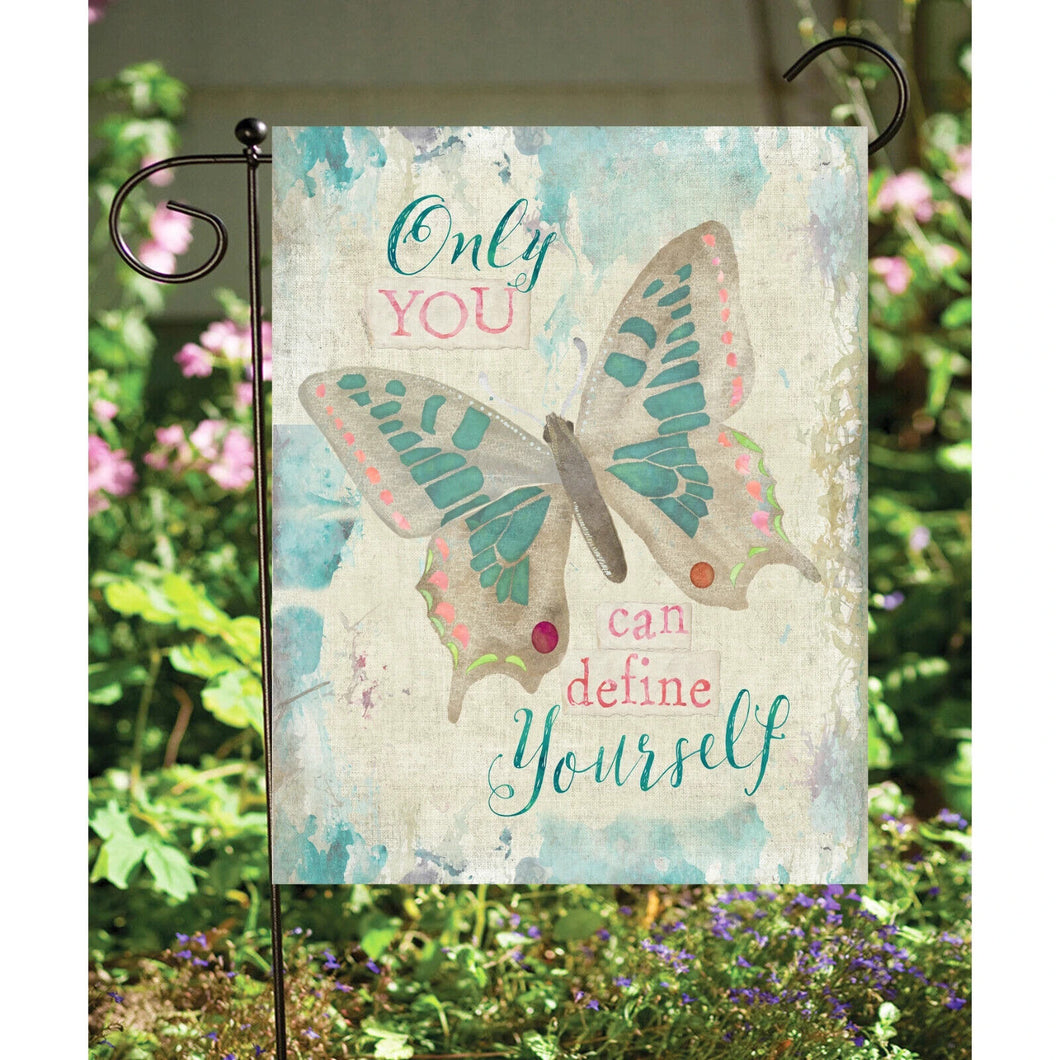 Flags Galore Only You Define Yourself Butterfly Garden Flag