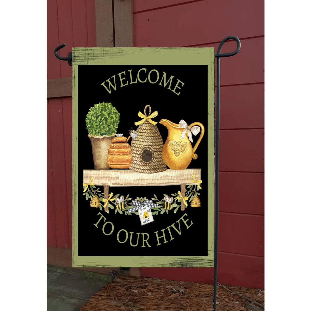 Flags Galoreelcome to Our Hive Garden Flag
