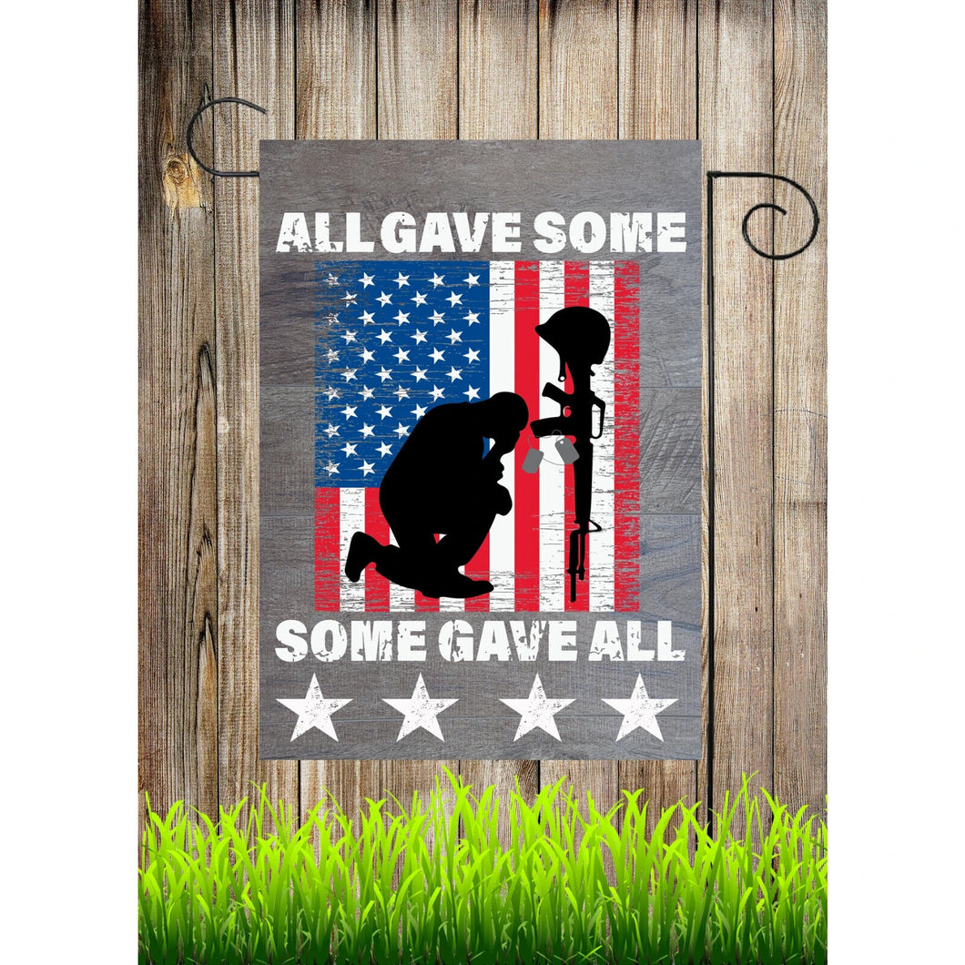 Flags Galore All Gave Some Some Gave All Garden Flag