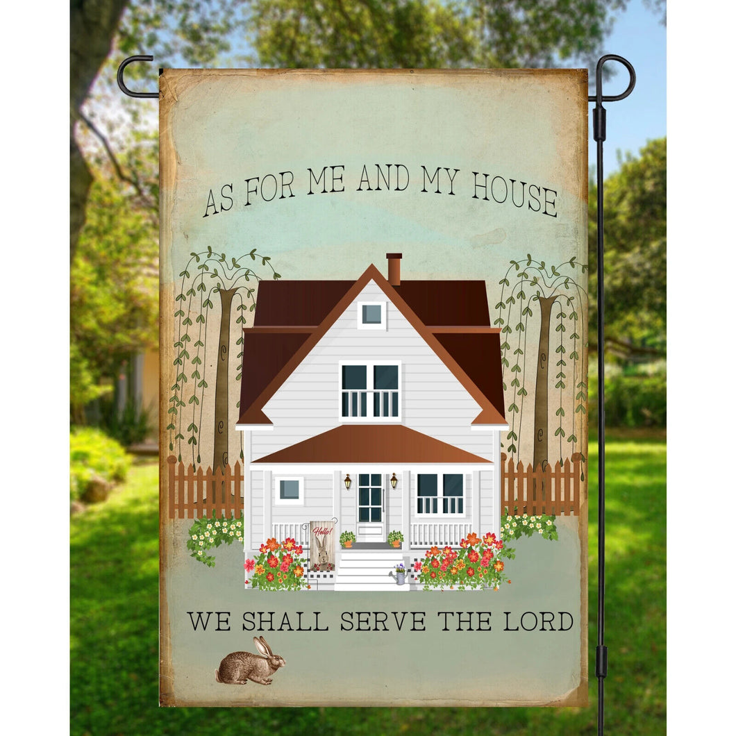 Flags Galore As for Me and My House Garden Flag