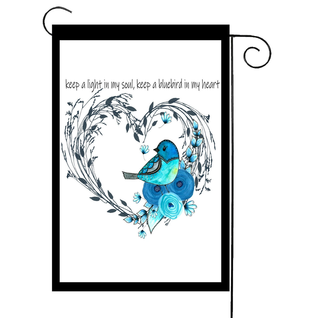 Flags Galore Birds inreath Garden Flag