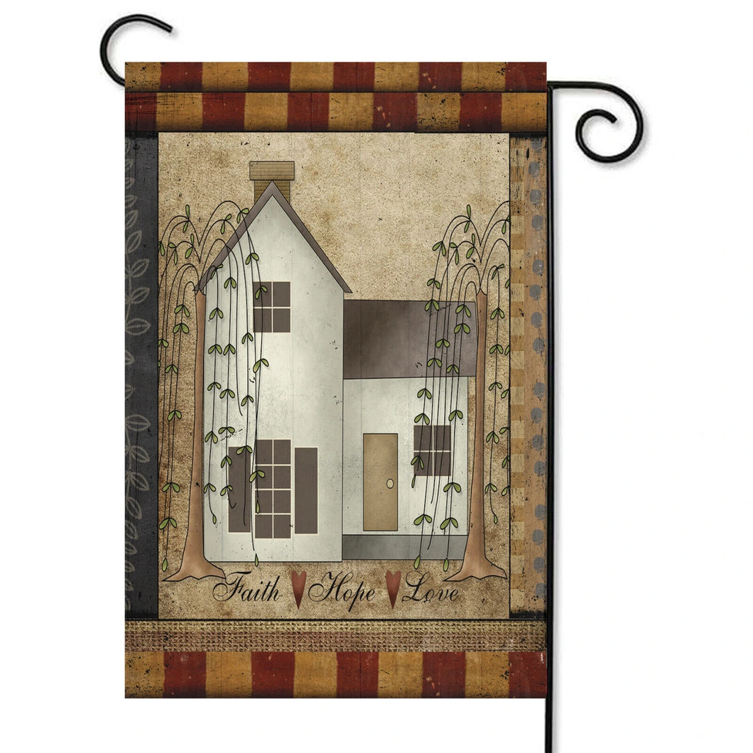 Flags Galore Faith Hope Love Garden Flag