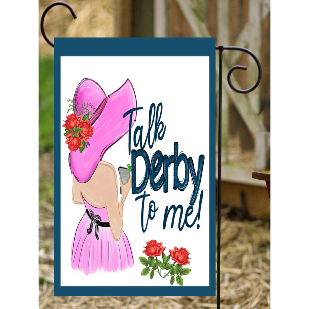 Flags Galore Talk Derby to Me Garden Flag