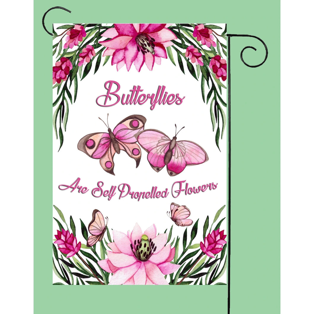 Flags Galore Butterflies Are Self Propelled Flowers Garden Flag