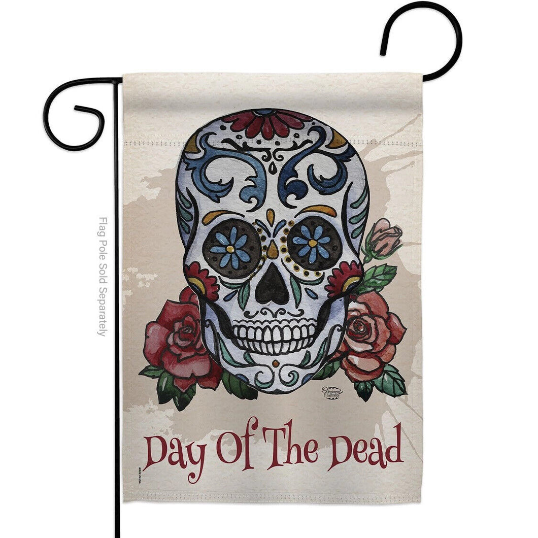 Two Group Flag Day of the Dead Falltime Halloween Mexico Decor Flag