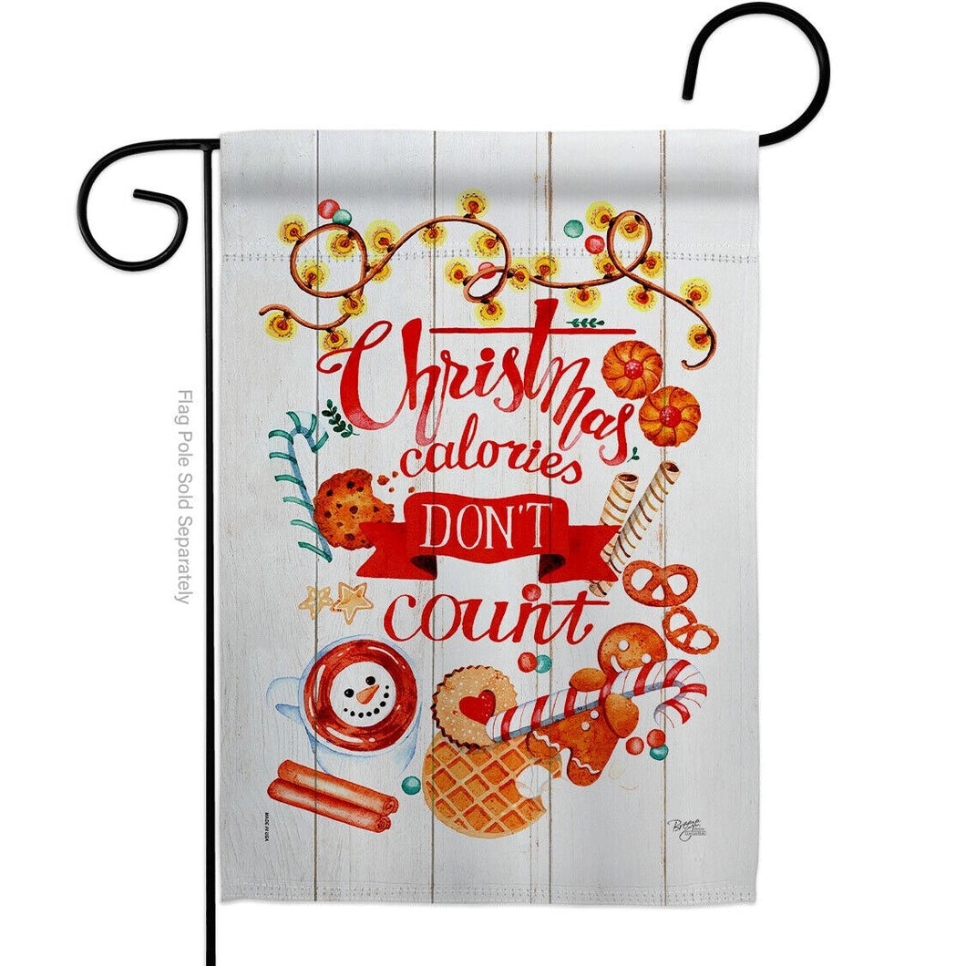 Two Group Flag Christmas Caloriesintertime Sweet Humor Decor Flag