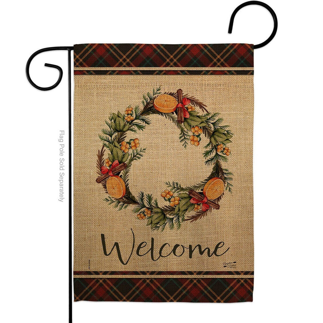Two Group Flaginter Spicesreathintertimeonderland Decor Flag