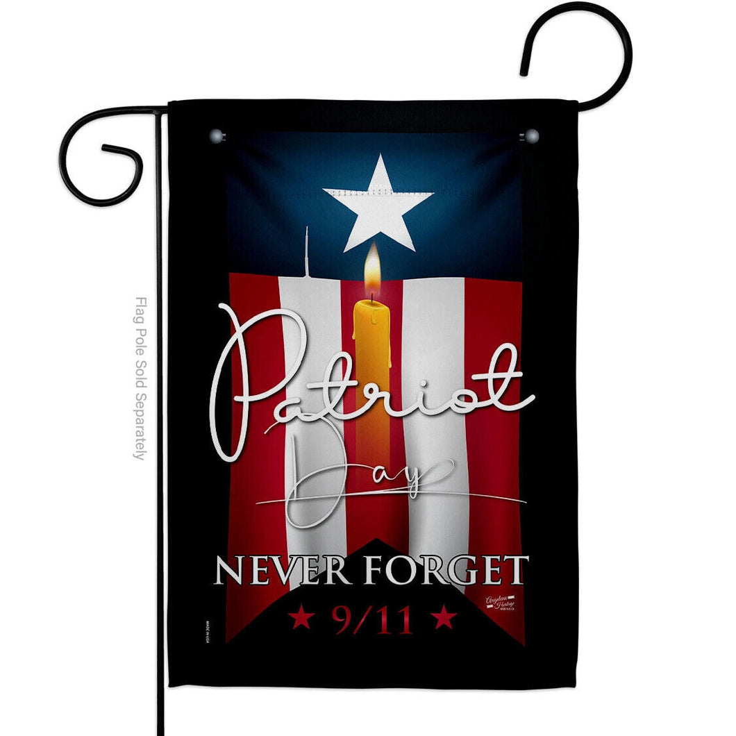 Two Group Flag Flag 9/11 Never Forget Patriot Day Usa Garden House 2-Sided