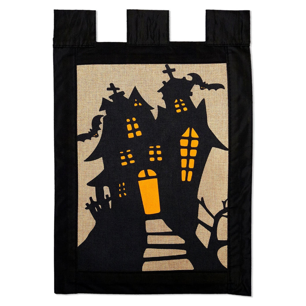 Two Group Flag Flag Halloween Haunted House Garden 2-Sided Home Décor Yard