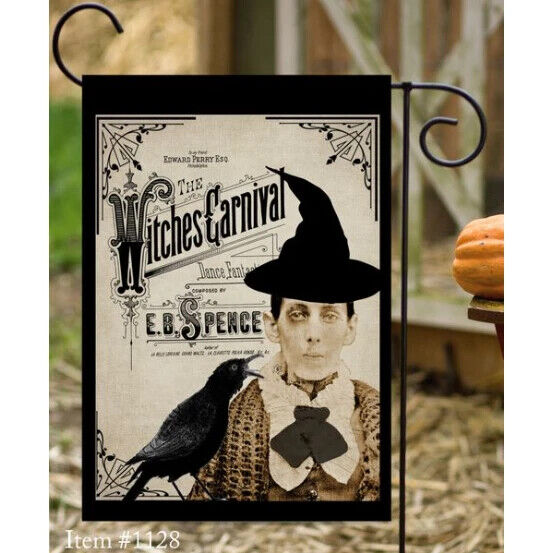Flags Galoreitches Carnival Garden Flag  Halloween