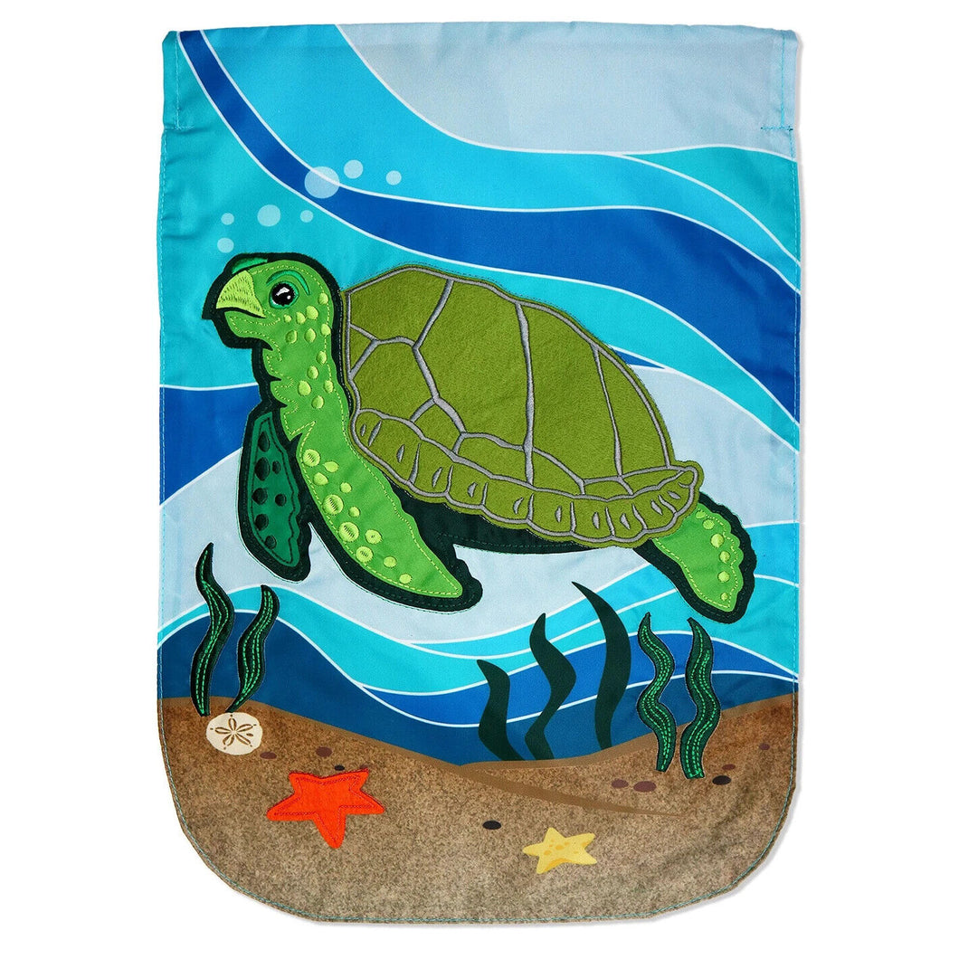 Two Group Flag Flag Sea Turtel Creature Turtle Garden House 2-Sided Home
