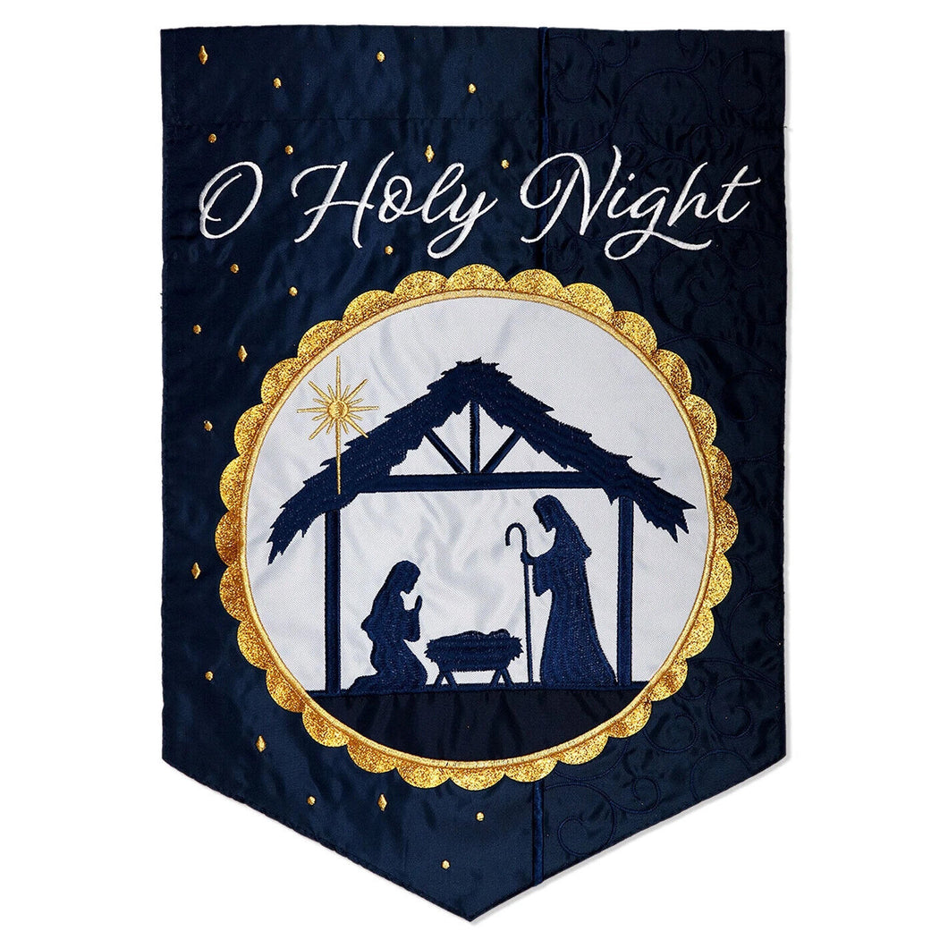 Two Group Flag Flag O Holy Night Nativity Jesus Virgin Mary St. Joseph