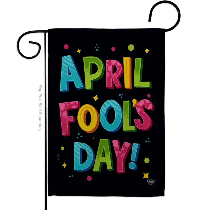 Two Group Flag Flag April Fool Day Humor Garden House 2-Sided Home Décor