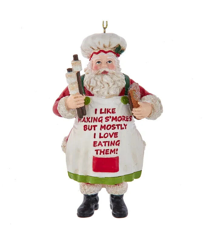 S'mores Santa Ornament   E0778