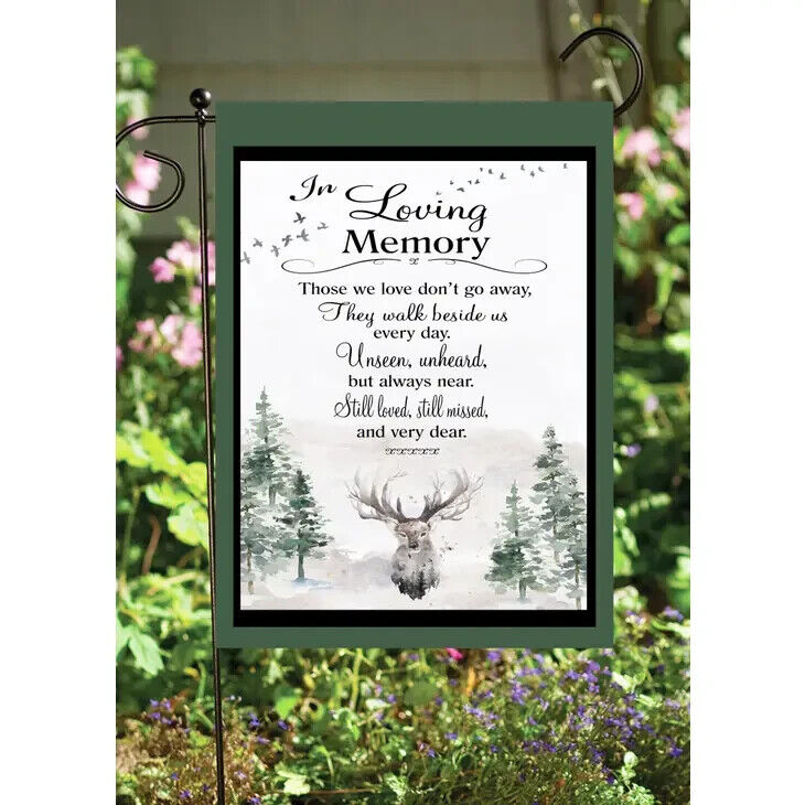 Flags Galore Rememberance Deer Garden Flag