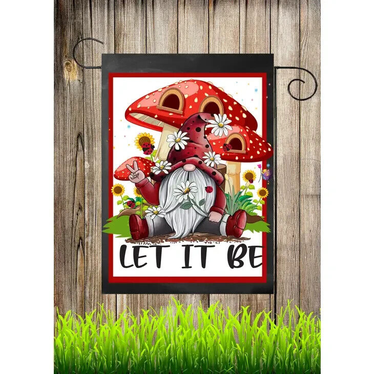 Flags Galore Let It Be Gnomes Garden Flag
