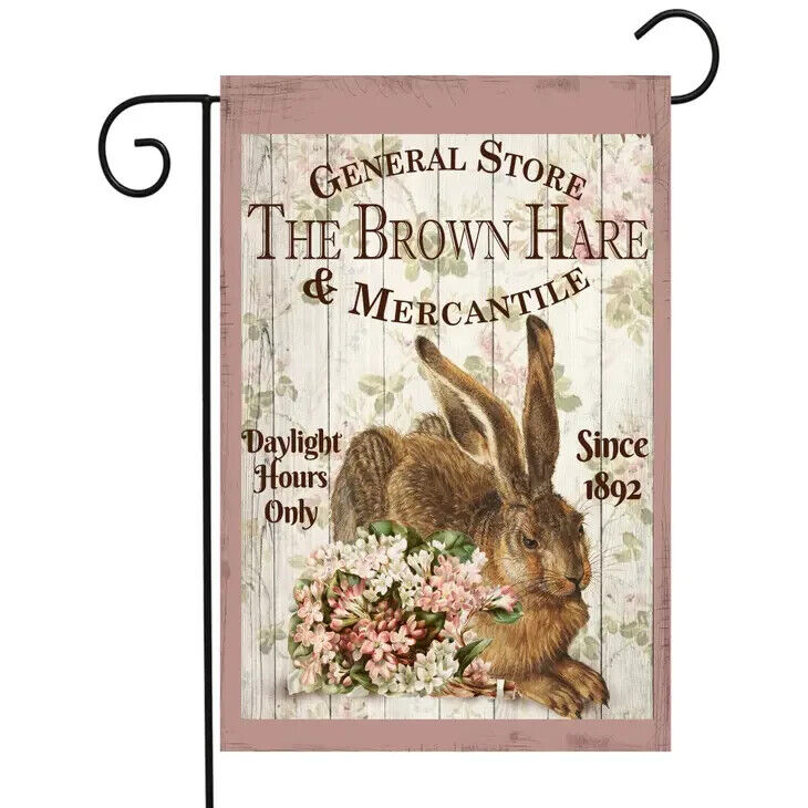 Flags Galore The Brown Hare Easter Flag Garden Flag