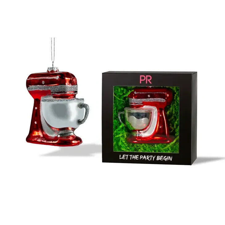 Party Rock Electric Mixer Glass Ornament