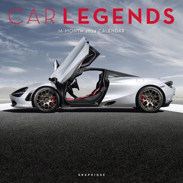 Graphique Car Legends 2024 12 x 12 Wall Calendar