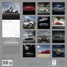 Load image into Gallery viewer, Graphique Car Legends 2024 12 x 12 Wall Calendar
