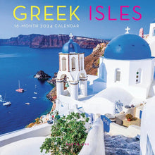 Load image into Gallery viewer, Graphique Greek Isles 2024 7 x 7 Mini Calendar
