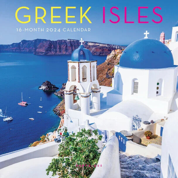 Graphique Greek Isles 2024 7 x 7 Mini Calendar