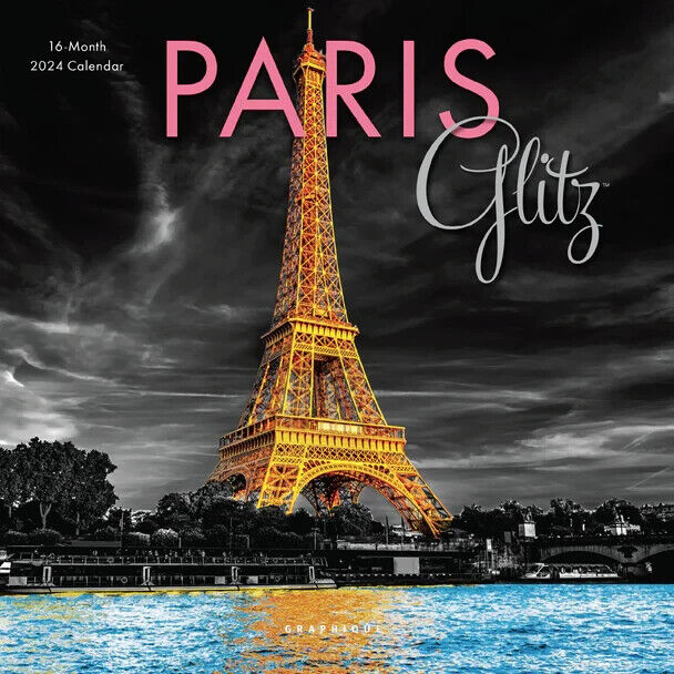 Graphique Paris Glitz 2024 7 x 7 Mini Calendar