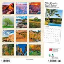 Load image into Gallery viewer, Browntrout South Dakota Wild &amp; Scenic 2024 12 x 12 Wall Calendar
