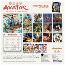 Load image into Gallery viewer, Harry Abrams Avatar: The Last Airbender 2024 Collector&#39;s Edition Wall Calendar
