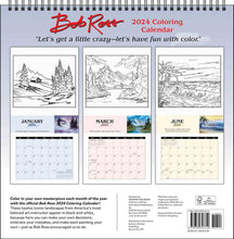 Load image into Gallery viewer, Universe Bob Ross 2024 12 x 12 Wall Calendar

