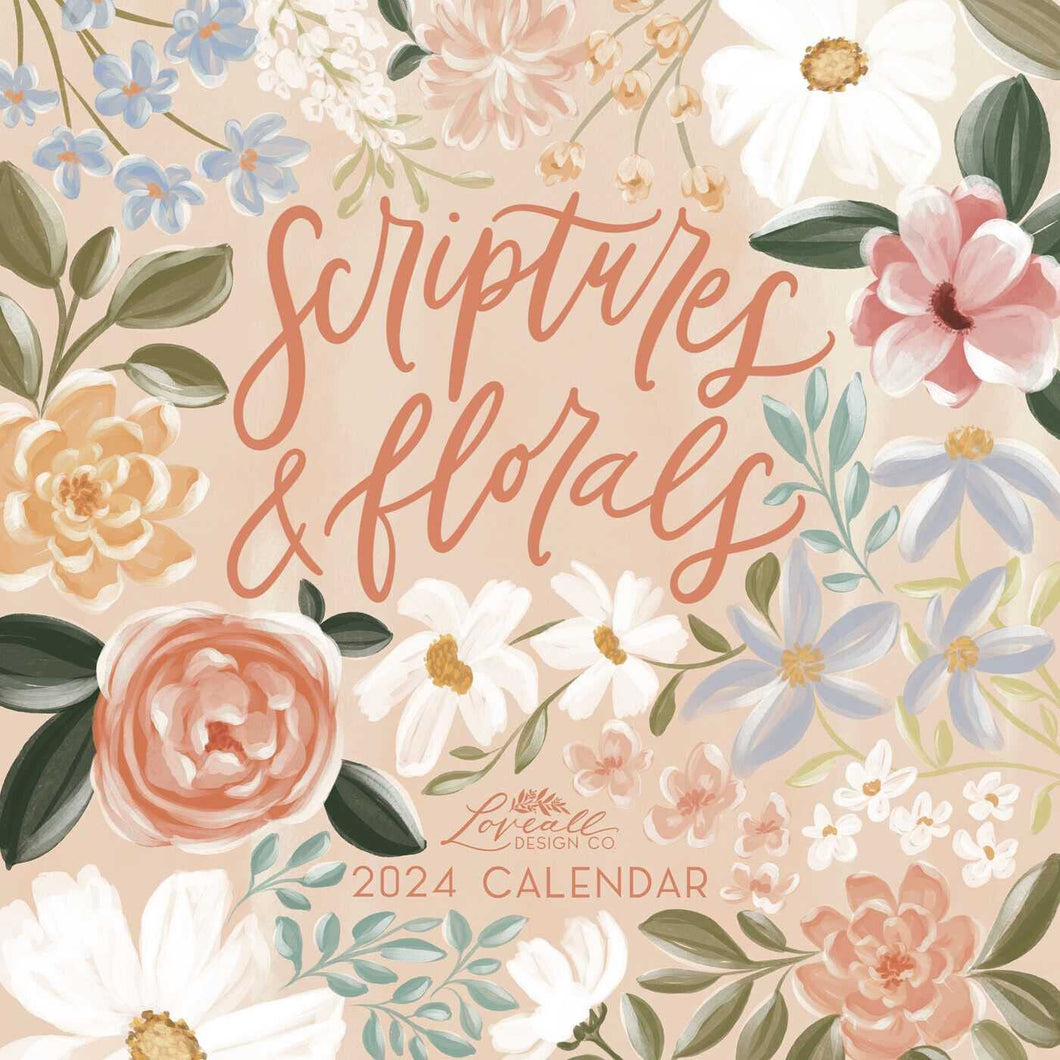 Andrews McMeel Scriptures and Florals 2024 12 x 12 Wall Calendar