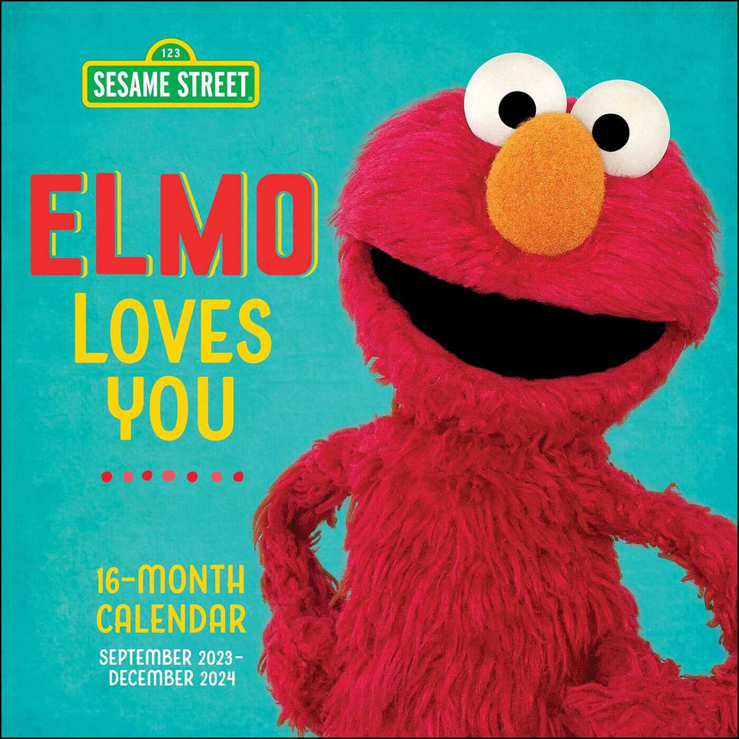 Harry Abrams Sesame Street Elmo Loves You 16-Month 2024 12 x 12 Wall Calendar