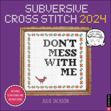 Load image into Gallery viewer, Universe Subversive Cross Stitch 2024 12 x 12 Wall Calendar
