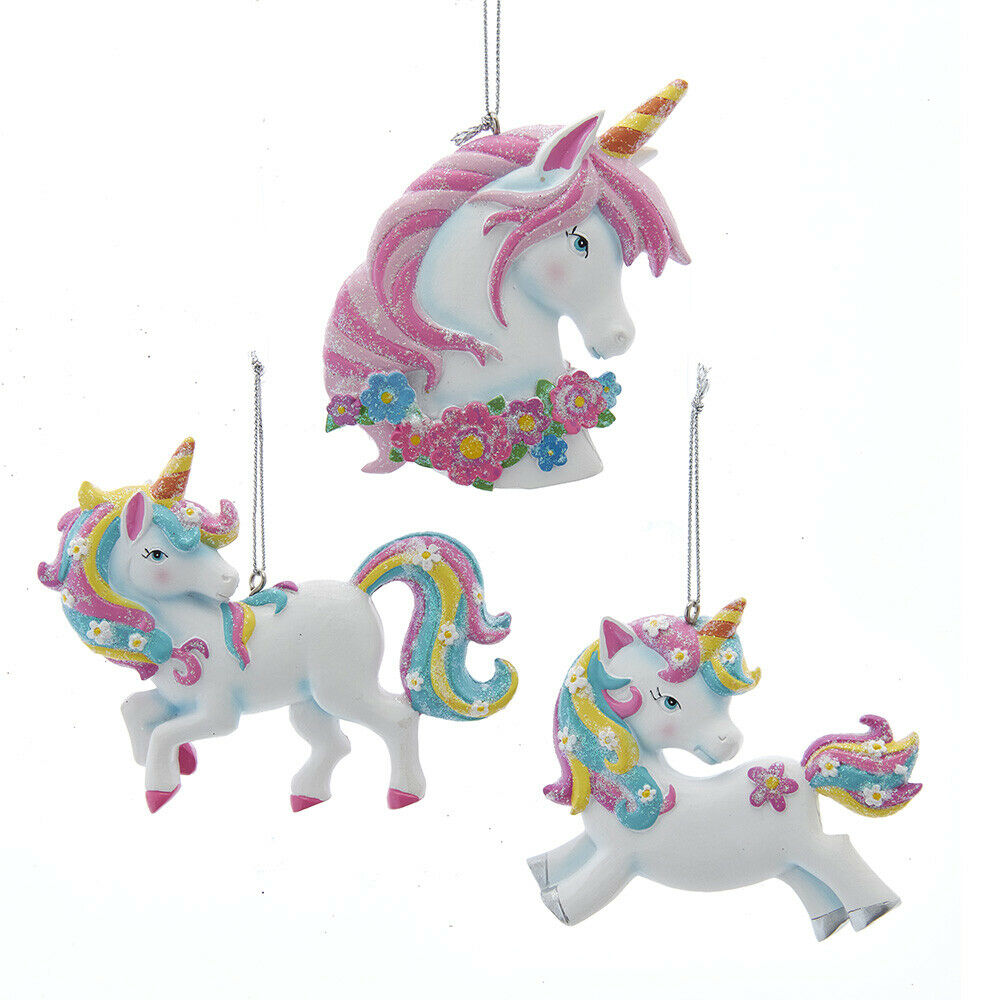 Set of 3 Unicorn Ornament