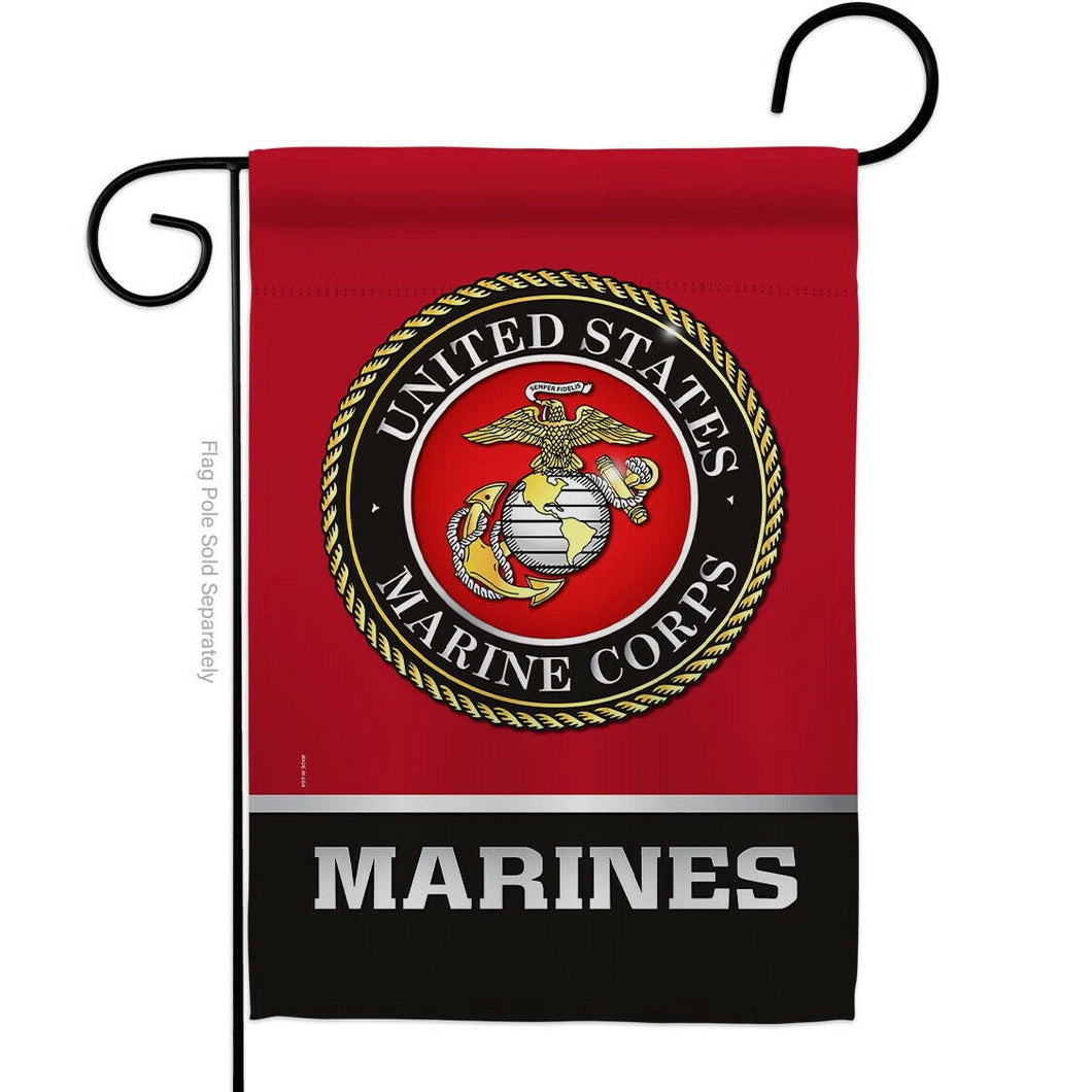Two Group Flag United State Armed Forces Military Marine Corps Decor Flag