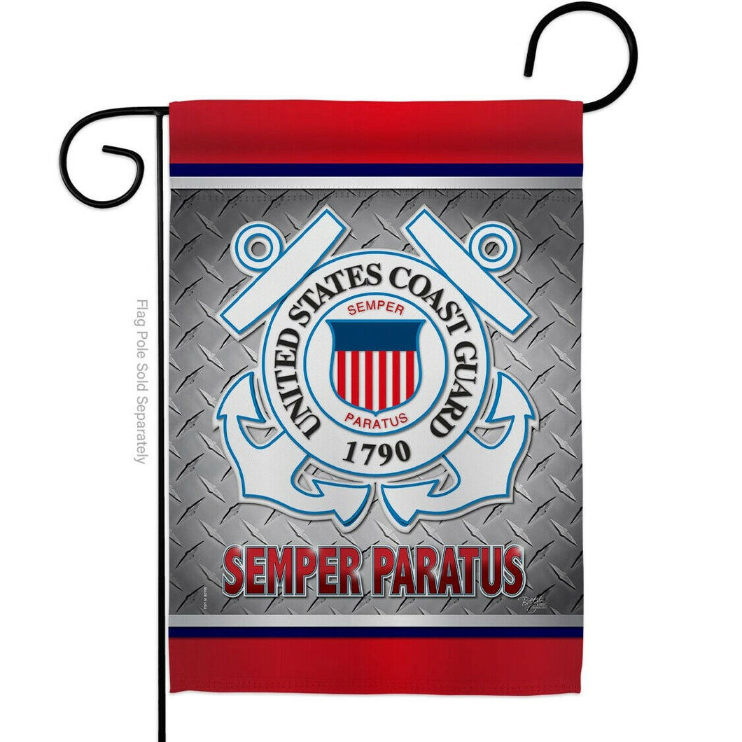 Two Group Flag Semper Paratus US Coast Guard Armed Forces Military Flag