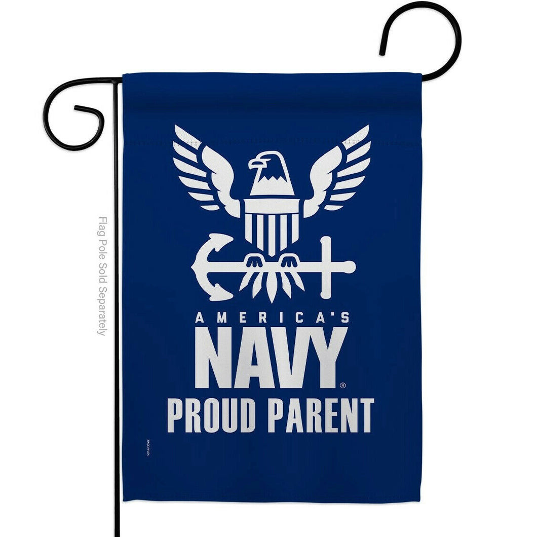 Two Group Flag Proud Navy Parent Armed Forces Military Decor Flag