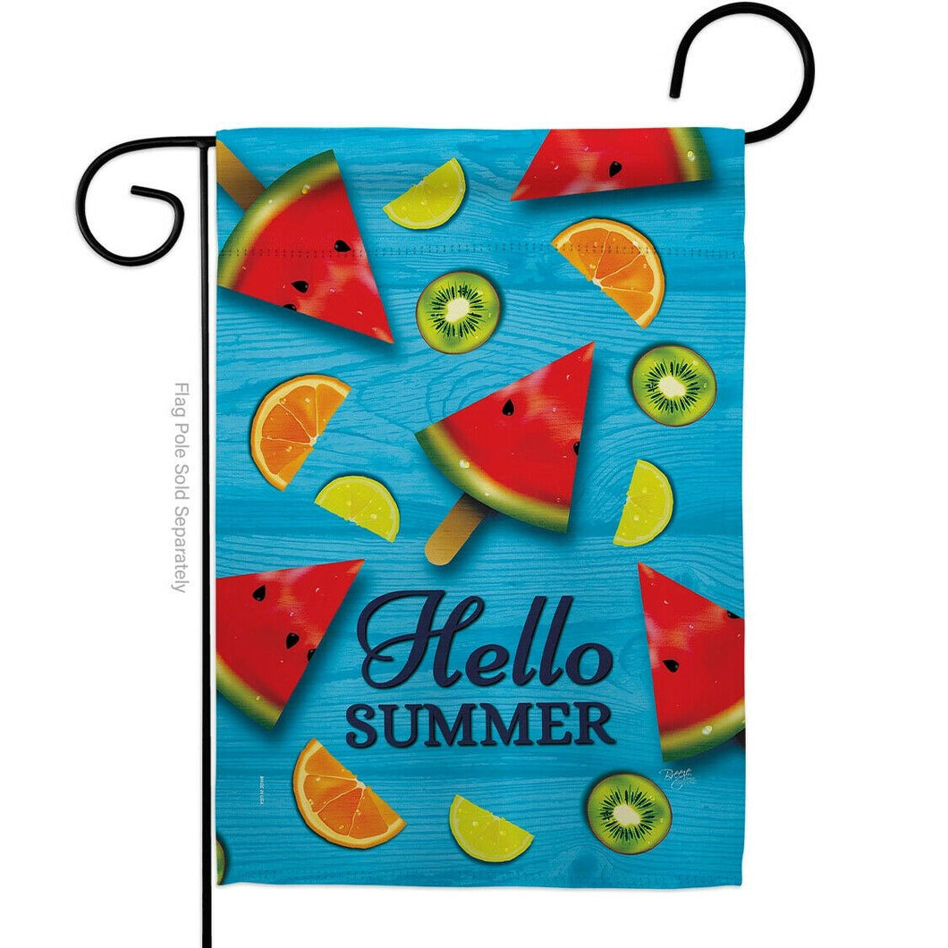 Two Group Flag Summer Fruits Food Fruit Decor Flag