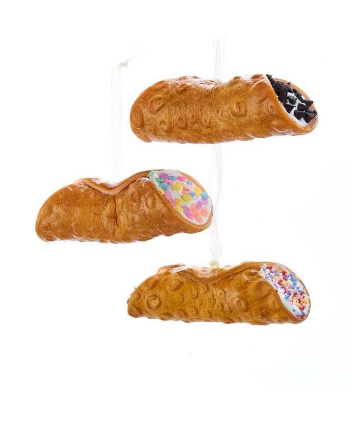 Set of 3 Cannoli Ornament D3500